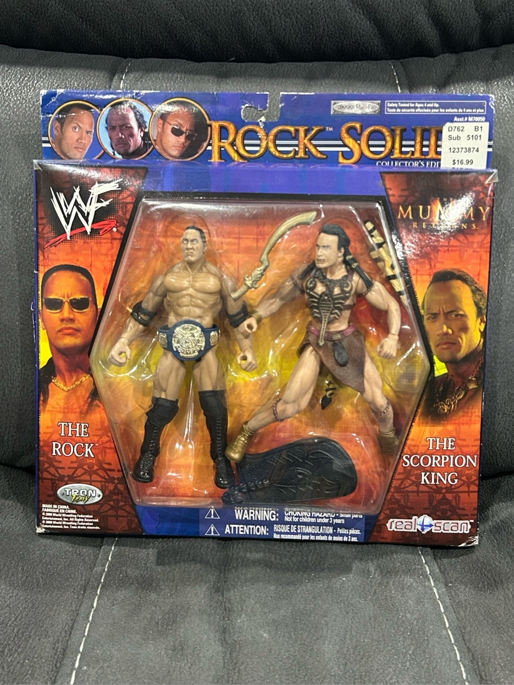 Rock Solid WWF Jakks 2 pack! The rock & the scorpion king 🦂 🪨 MOC